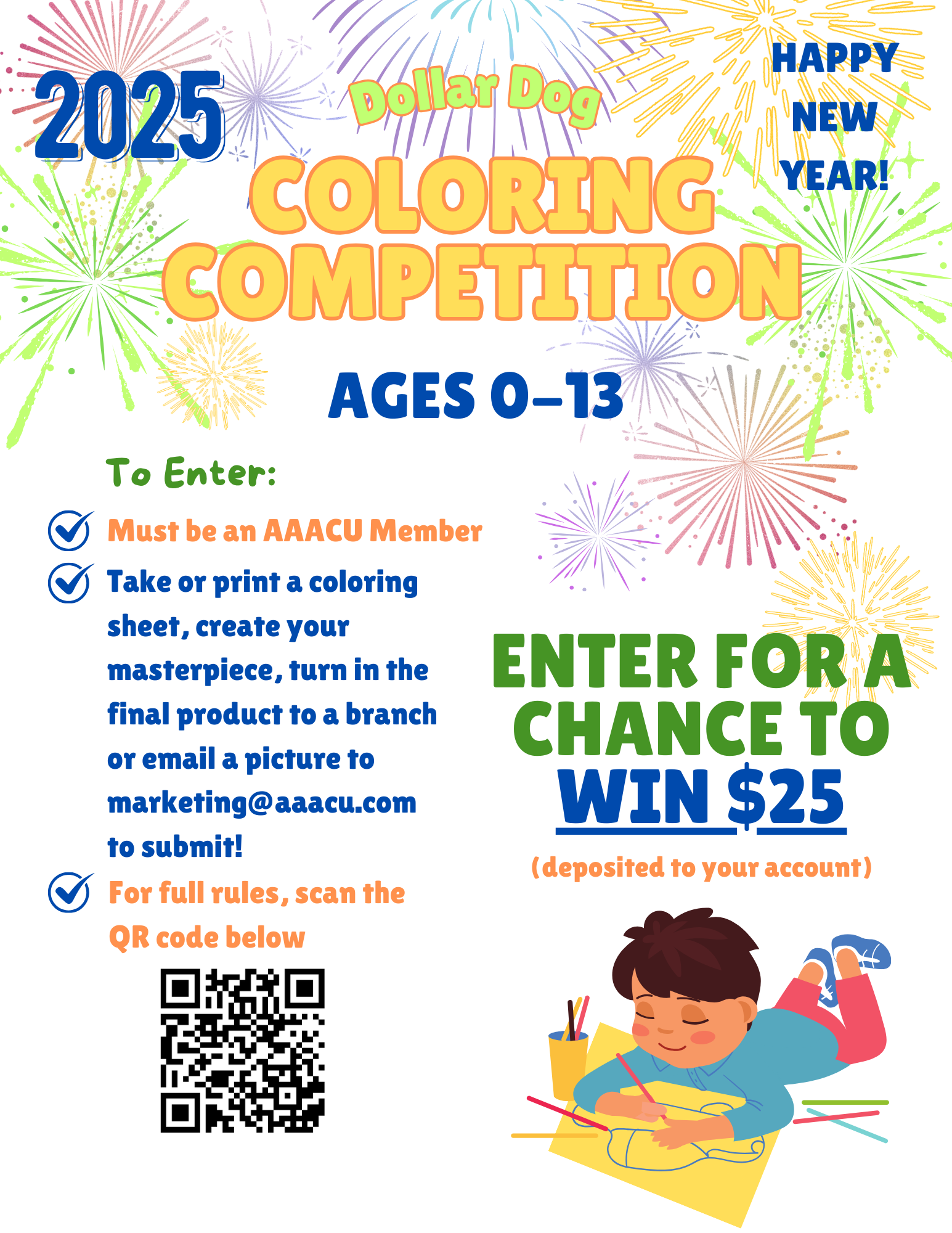 dollar dog coloring contest